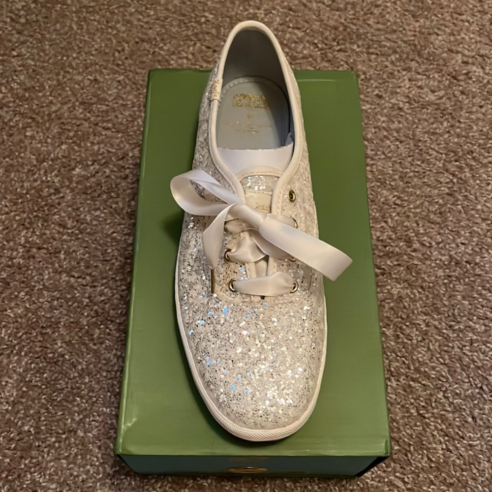 Keds Champion Glitter Cream sz. 9. Style: WF53272